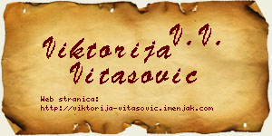 Viktorija Vitasović vizit kartica